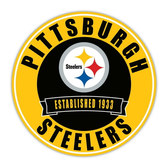 Pittsburgh Steelers 24" Circle with Banner
