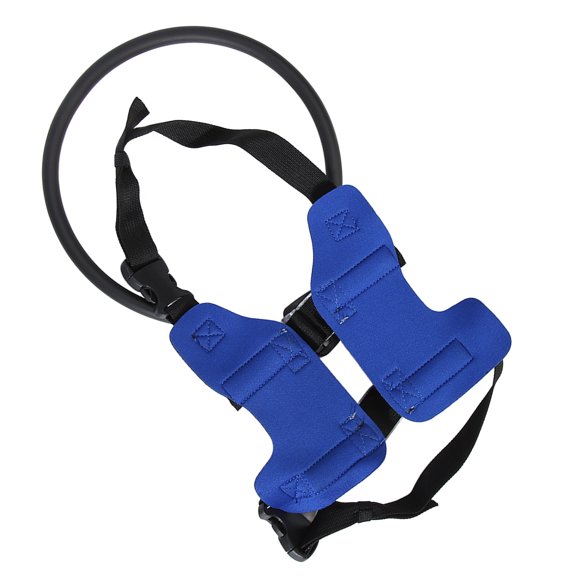 Blind Dog Harness Guiding Device, Adjustable Buckle Strap Blind Dog Halo Blind Dog Bumper Collar, Help for Blind and Poor Vision Dogs to Avoid Accidents and Build Confidence, Blue