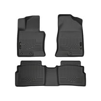 Husky Liners by RealTruck Weatherbeater Floor Mats Fits 2011-2015 Hyundai Sonata (Includes Hybrid) Front & 2nd Row, 3-pc Black-98851