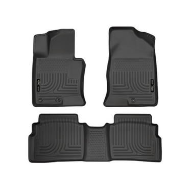 Husky Liners by RealTruck Weatherbeater Floor Mats Fits 2011-2015 Hyundai Sonata (Includes Hybrid) Front & 2nd Row, 3-pc Black-98851