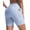 Light Blue, variant on Swim Shorts Women High Waisted Board Shorts Tummy Control Bathing Suit Bottoms with Pockets UPF 50+ Black L
