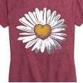 thumbnail image 3 of Instant Message - Daisy Heart - Women's Short Sleeve Graphic T-Shirt, 3 of 6