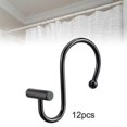 thumbnail image 3 of Shower Curtain Hooks, Rust Proof Shower Curtain Rings For Bathroom,metal Decorative Shower Curtain Hooks Hangers - SHENSHEN, 3 of 5