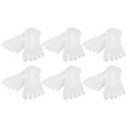 thumbnail image 1 of Unique Bargains Toe Calcetines Transpirable Split Toe Calcetines de compresión para mujer Antideslizante Blanco 6 pares Nylon, 1 of 1