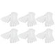 thumbnail image 1 of Unique Bargains Toe Calcetines Transpirable Split Toe Calcetines de compresión para mujer Antideslizante Blanco 6 pares Nylon, 1 of 1