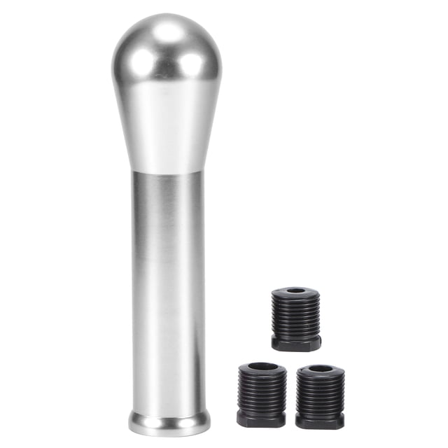 Perilla de cambio automática Manual de 15cm/5,9 pulgadas, palanca de cambios, accesorio de aleación de aluminio, Universal para coche, plateado