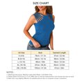 thumbnail image 5 of Camiseta sin mangas informal, transpirable, cómoda y a la moda con corte de hombros para mujer, 5 of 5
