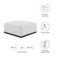 thumbnail image 4 of Modular Ottoman Accent Chair, White Black, Fabric, French Living Lounge Cafe Lobby Hospitality Restaurant, Modern Contemporary HB33766, 4 of 5