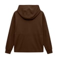 thumbnail image 6 of Womens Zip Up Hoodies Solid Color Long Sleeve Casual Sweatshirt Drawstring Waist Comfy Lightweight Sweatshirts with Pocket Fall Clothes, 6 of 7