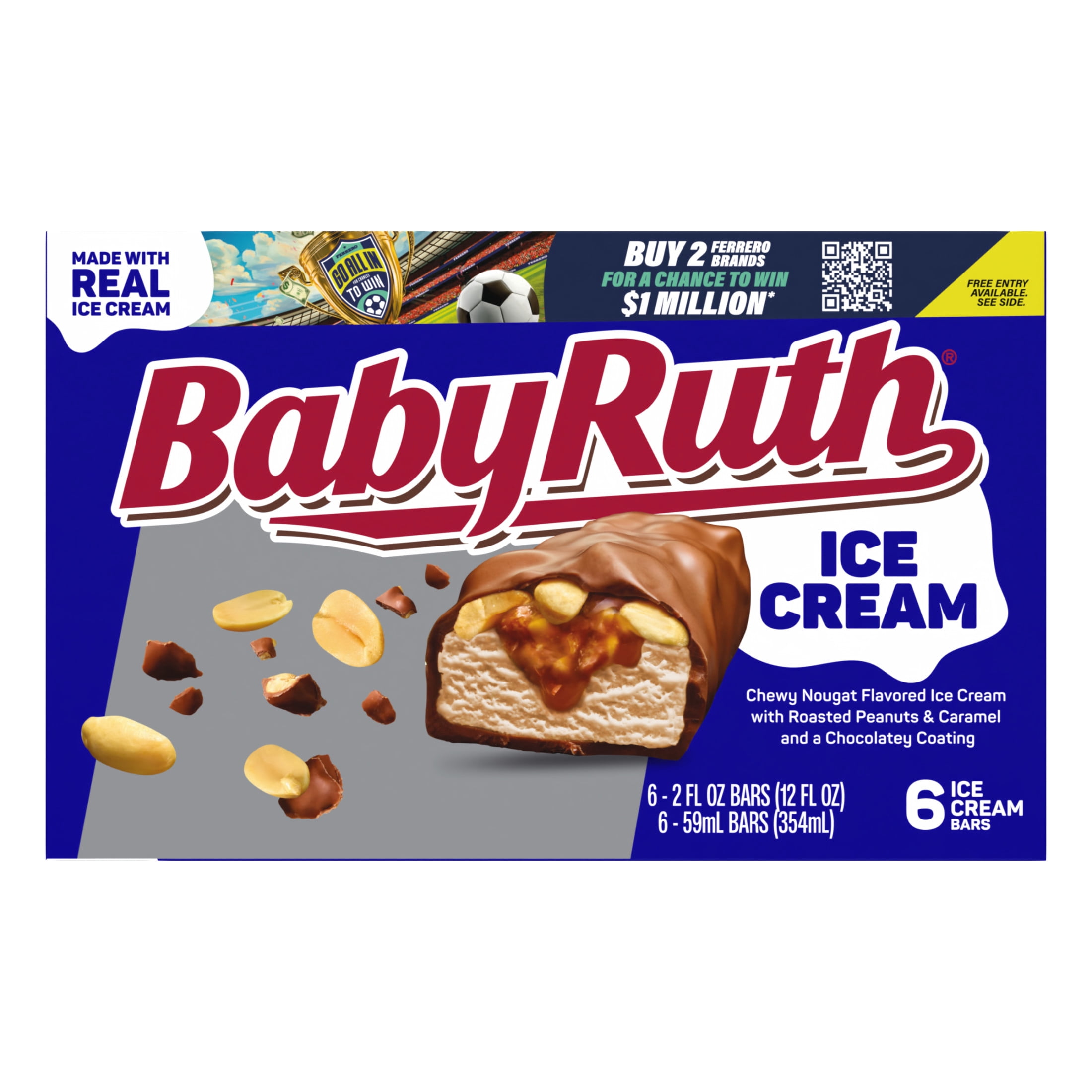 Baby Ruth Ice Cream Bars