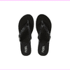 Flojos Serenity Women's Flip Flop Sandal Black Size 5 M