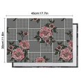 thumbnail image 5 of Pioneer Flower Floral Print Pattern Summer Placemats Table Placemats Set Of 6-Linen Kitchen Washable Placemats Table Mats 12x18 Inch Non-Slip Heat Resistant, 5 of 5