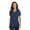 Blue, variant on Port Authority L568 Women Cotton Touch Performance Polo Shirt