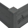 thumbnail image 6 of vidaXL Garden Raised Bed Gray 47.2"x47.2"x22" Solid Wood Fir, 6 of 6