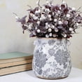 thumbnail image 3 of 6.68in. Tuscan Planter & Room and Home Decor, Decorative Vase, Indoor/Outdoor Ceramic Plant Pot, Drainage Hole, Vintage Grey, 3 of 14