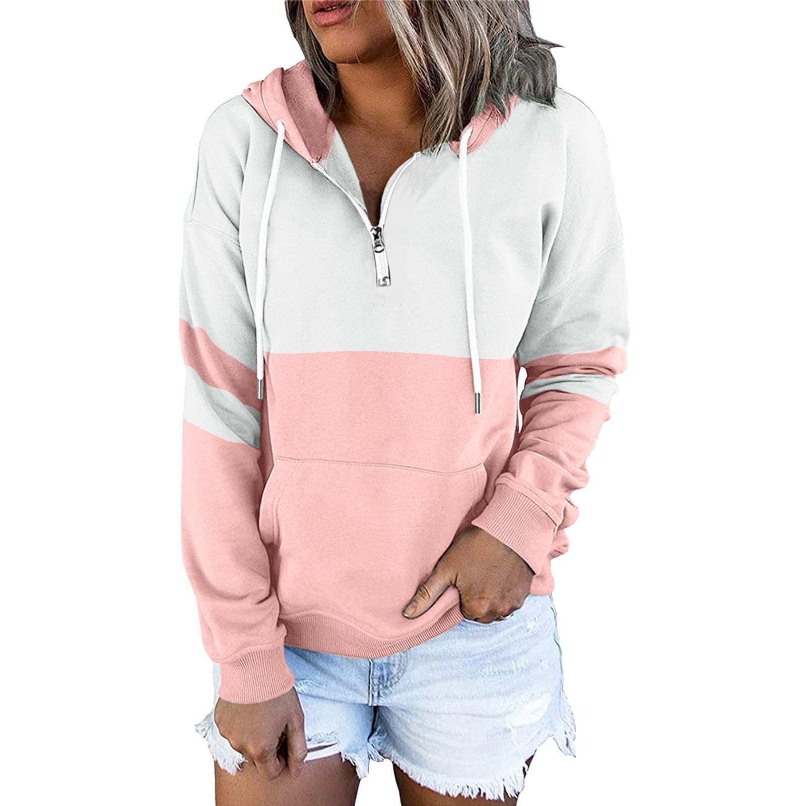Black Friday Deals 2022! TopLLC Women's Zip Up Hoodie with Pocket Top Long  Sleeve Drawstring Sweatshirt Loose and Comfortable Casual Fashion Sweatshirt  | Walmart Canada