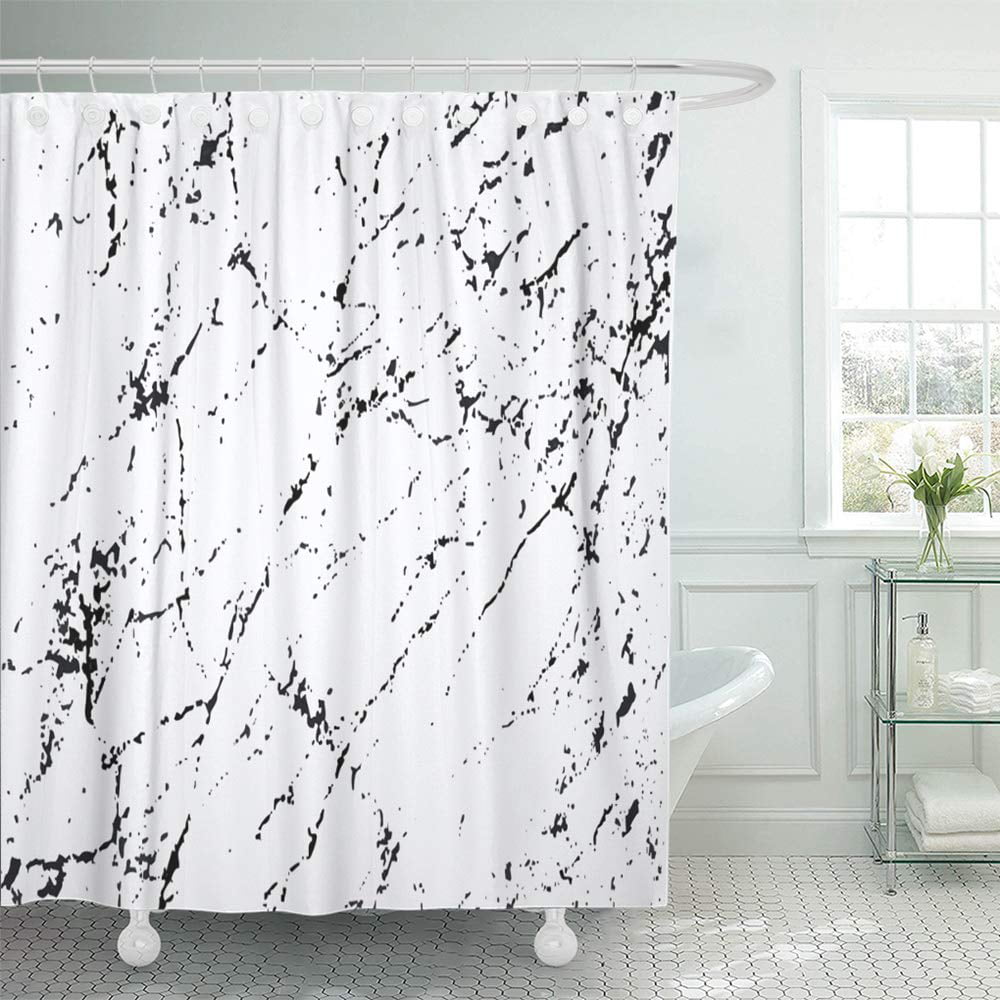 Bsdhome Gray Abstract Marble Carrara, How To Wash A Clear Shower Curtain