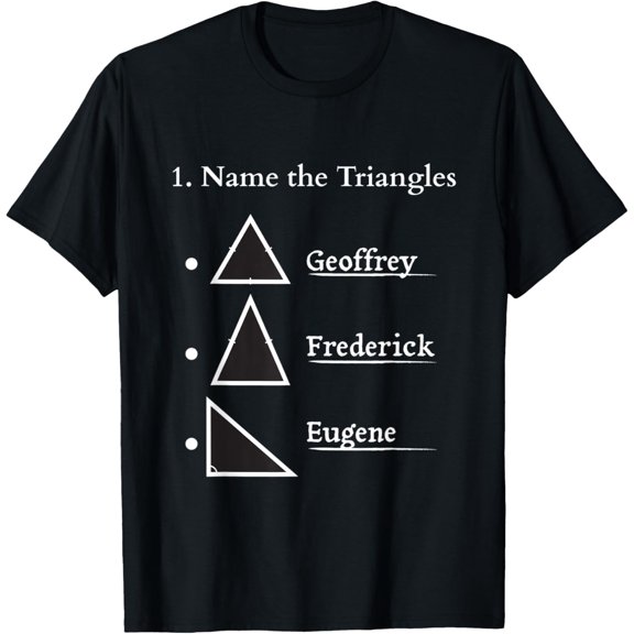 t-shirtName The Triangles Funny Math T-Shirt mens t shirt，black，women，funny，misfits，men，journey