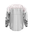thumbnail image 3 of Women's Fanatics White New York Yankees Baseball Stitch Spirit Jersey Long Sleeve T-Shirt, 3 of 5