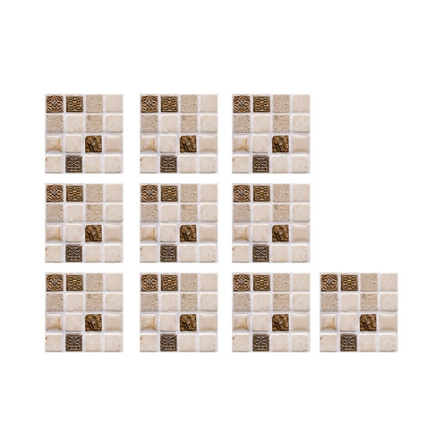 10 pegatinas de azulejos de cristal 3D para decorar paredes