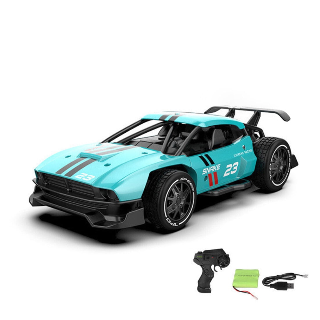 1/24 Scale Mini RC Drift Car for Adults, 2.4G 4WD RC Racing Car with Alloy Body & Glossy Metal Shell, 15+ KM/H Remote Control Vehicle for Teens and Adults - RTR