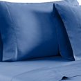 thumbnail image 3 of Benjara BM231559 Tulsa 1200 Thread Count Tri Blend Très Grand Sheet Set&44; Bleu - 6 Pièces, 3 of 5