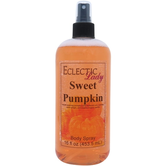 Sweet Pumpkin Body Spray, Eclectic Lady, Hydrating Mist, Unisex, 16 oz