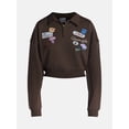 thumbnail image 5 of Gilmore Girls Women’s Quarter Zip French Terry Graphic Front Back Sweatshirt, Sizes XXS-XXL, 5 of 5