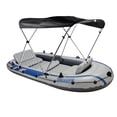 thumbnail image 4 of Dwellnix Standard BIMINI TOP 3 Bow Boat Cover Blue 73 78 Wide 6 ft Long W Rear Poles, 4 of 8