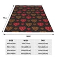 thumbnail image 3 of Balery Gold Glitter Heart Manta de Felpa Suave y Acogedora – Cobija de Franela Aterciopelada para Cama, Lavable y Cálida para Sofá, Mascotas, Transpirable-40"x30", 3 of 7