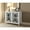 White, variant on KD Design & Smooth Glide - Gray Composite Wood Nightstand for Nighttime Use