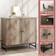 thumbnail image 6 of FANRAL 31.5" Wide Sideboard Buffet with Doors,Adjustable Shelf,Modern Minimalist Storage Console for Living Room Kitchen Dining Room,Gray Storage Cabinet, 6 of 7