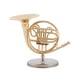 thumbnail image 4 of Modelo de instrumento, adornos de instrumentos franceses dorados en miniatura de 4 pulgadas, trompa en miniatura, elegante y moderno, 4 of 5