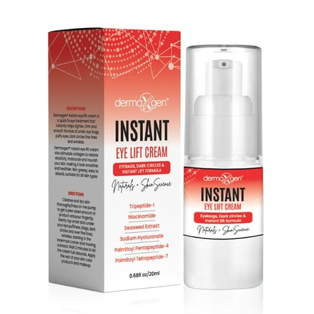 Dermaxgen Instant Eyebag Remover Reduces Dark Circles, Crows Feet, Under Eye Bags, Wrinkles & Fine Lines - 20 ML