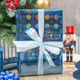 thumbnail image 2 of Papel de regalo Retrify con forma de copo de nieve azul holográfico, 43 cm x 10 m, 2 of 7