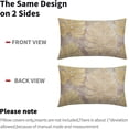 thumbnail image 5 of Gold Leaf Lumbar Pillow Covers 12X20 Inch Summer Tropical Monstera Leaves Plant Decorative Pillow Cases Set of 2 Botanical Throw Pillows Modern Home Decor for Sofa Couch Cushion Outdoor, 5 of 6