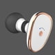 thumbnail image 2 of Pistola Masaje Eléctrica Mute Mini Pistola Masajeador para Dispositivo Fitness (blanco), 2 of 8
