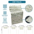 thumbnail image 4 of Table Runners 72 Inches Long Dress Scarves, Beige Garden Botanical Farmhouse Kitchen/Dining Table Decor Table Runner, Coffee Tablerunners, Farmhouse Floral Leaves 13x72 Inch, 4 of 4