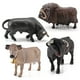 thumbnail image 1 of Figura de simulación de granja Sincero juego de 4 modelos de animales de PVC, 1 of 7