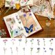 thumbnail image 5 of Pengxiaomei 80 piezas de stickers de flores naturales para scrapbooking, 5 of 6