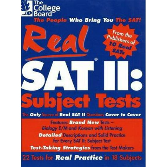Pre-Owned Real SAT II: Subject Tests (Paperback) 0874475996 9780874475999