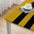 thumbnail image 4 of WERPE Football Style Material Decoration Square Fitted Table Cloths white, 4 of 7