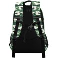 thumbnail image 3 of FORMRS Unisex Backpack Elementary School Travel Bookbag with Reflective Stripes, Light Green Camouflage Design, 3 of 7