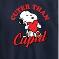 thumbnail image 3 of Peanuts -  Valentine's Cuter Than Cupid  - Toddler And Youth Crewneck Fleece Sweatshirt, 3 of 6
