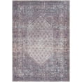 thumbnail image 2 of Mark&Day Washable Rugs, 5x7 Hayri Traditional Plum Area Rug, Purple Beige Carpet for Living Room, Bedroom or Kitchen (5'3" x 7'3", Machine Washable), 2 of 8