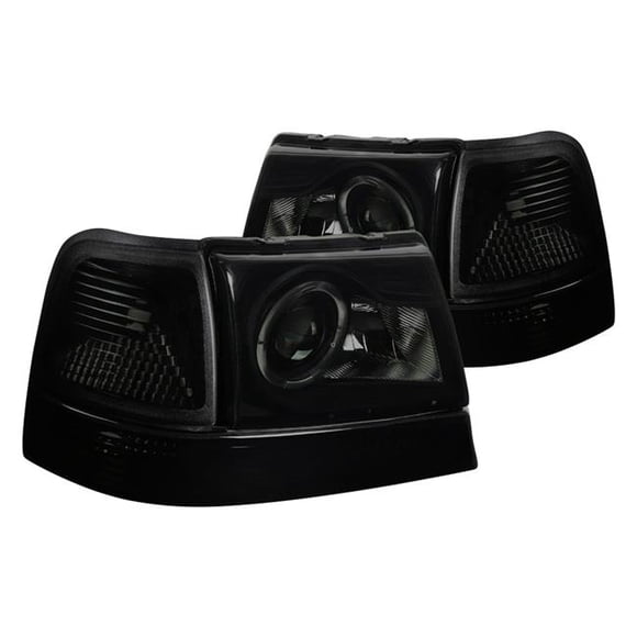 Spec D Tuning LCLHP-RAN98SM-RS Phares Projecteur de Fumée avec Lumières d'Angle pour Ford Ranger 1998-2000