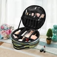 thumbnail image 6 of BZSMCE Makeup Bag Large Travel Cosmetic Bag with Adjustable Dividers Fashion Vivid Mosaic Chameleon on Branch Printed, 6 of 7