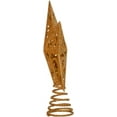 thumbnail image 4 of Kurt Adler 8-Inch Gold Glittered 5-Point Star Christmas Tree Topper, 4 of 7