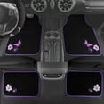 thumbnail image 3 of Butterfly Steering Wheel Cover and Waterproof Car Floor Mats,Purple Car Mats 14.5-15inch Steering Wheel Covers Universal Fit for Suvs,Sedans Cars,for Women Girl(Black and Purple), 3 of 17