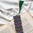 thumbnail image 6 of Kdxio Colorful Floral Print Metal Tassel Bookmarks,Perfect Gift for Art Lovers and Bookworms Metal Bookmarks for Women, 6 of 8